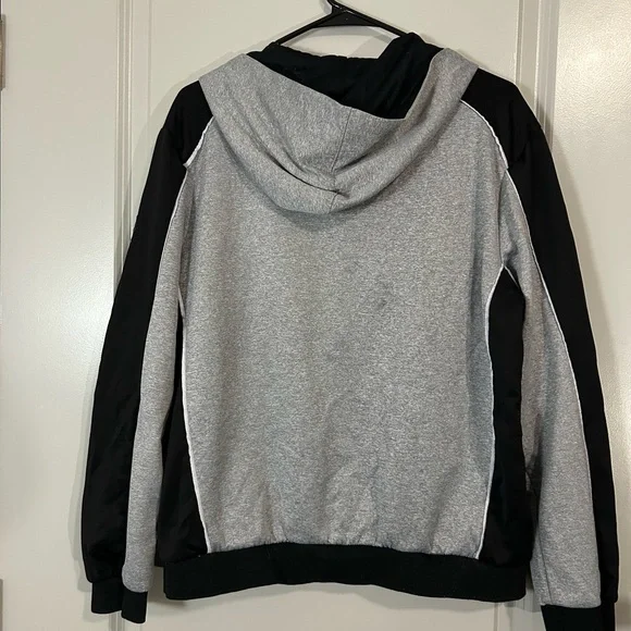 SOBK Gray and Black Zip-Up tech fleece Hoodie - Picture 4 of 4